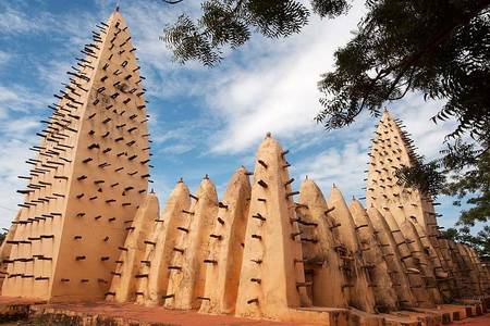 Bobo Dioulasso Grand Mosque, Burkina Faso. The mosque was built in 1880 and is still in use today