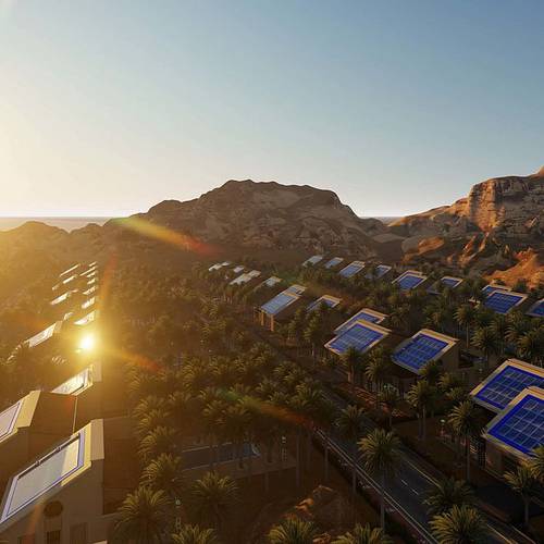 In the deserts of North Africa, the ecovillage will be completely energy independent